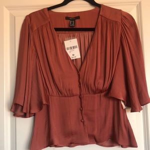 Pink Forver21 Blouse